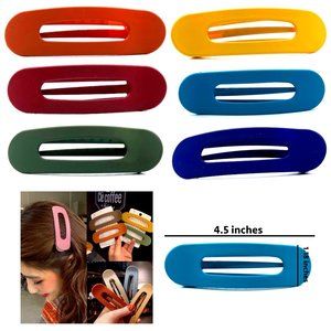 3PCS Large Hair Clip Minimalist Hair Clip Oversized Barrette Matte Giant Clip